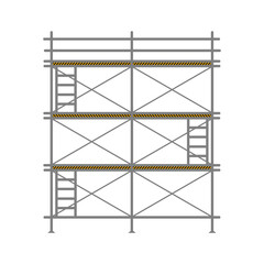 Scaffolding construction flat line icon vector.