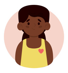 cute afro girl avatar