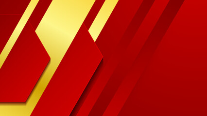 Abstract red and gold geometric background
