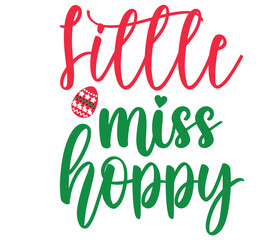 Naklejka premium Little miss hoppy, Easter SVG Design, Easter Cut File, Easter SVG, Easter T-Shirt Design, Easter Design, Easter Bundle, Easter Bunny SVG, Easter Egg SVG