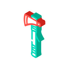 tomahawk blade isometric icon vector. tomahawk blade sign. isolated symbol illustration