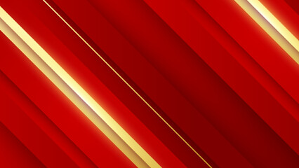Obraz premium Abstract red and gold luxury background