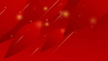 Fototapeta na wymiar Abstract red and gold luxury background