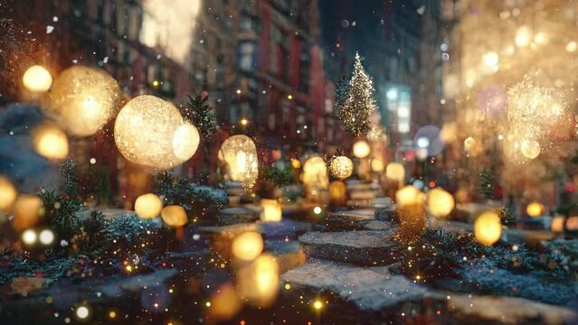 New York Christmas ultra-realistic 3D