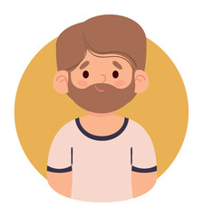 bearded man avatar