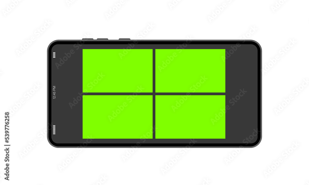 Poster phone call video template. blank for inserting faces instead of chroma key