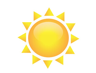 Yellow sun icon