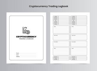 Cryptocurrency Trading Logbook KDP Interior