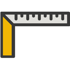 Fototapeta premium ruler tools icon