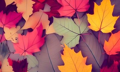 Naklejka na ściany i meble Autumn Leaves 