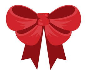 red gift bow