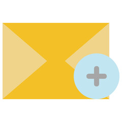 Fototapeta premium add create email icon