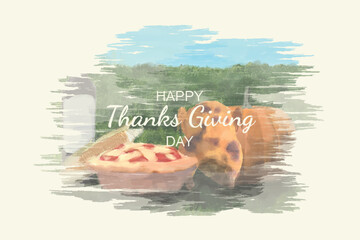 Thanksgiving day background.