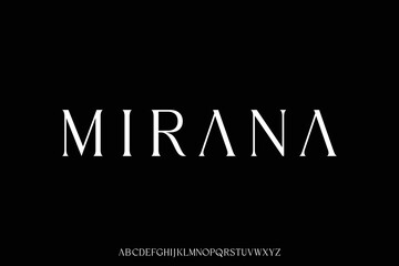 Fototapeta premium Elegant luxury serif font vector for your company