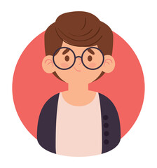 boy with eyeglasses avatar