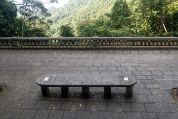 The Emperor's Table, old stone table overlooking Rio de Janeiro, where Portuguese royalty used to...