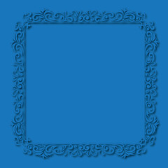 Frame, in the style of an ornament, Vector illustration eps 10, Art.	
