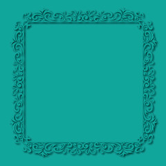 Frame, in the style of an ornament, Vector illustration eps 10, Art.	