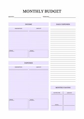Monthly Budget