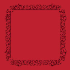 Frame, in the style of an ornament, Vector illustration eps 10, Art.	