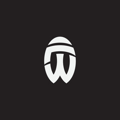 Initial FW monogram logo template.