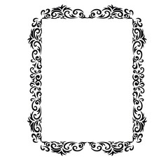 Frame, in the style of an ornament, Vector illustration eps 10, Art.	