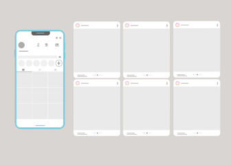 Social media carousel post template