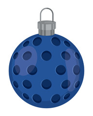 dotted ball blue christmas