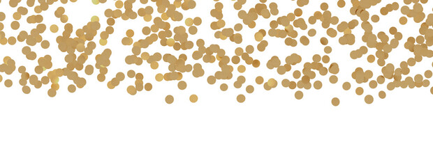 Holiday gold sparkling glitter scattered