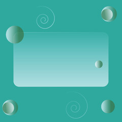 Glassmorphic geometric background and landing page