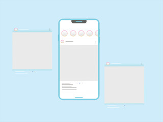 Social media carousel post template