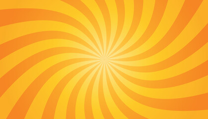 White And Yellow Sunburst Background - Twisted Wallpaper Vector Illustration
