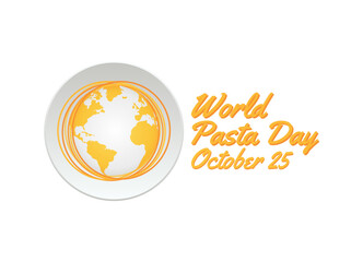 Fototapeta na wymiar vector graphic of world pasta day good for world pasta day celebration. flat design. flyer design.flat illustration.