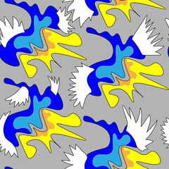 Seamless vector artwork with unusual repeat patterns