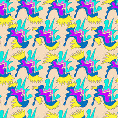 Seamless vector artwork with unusual repeat patterns