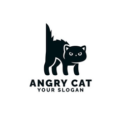 Cute angry cat logo_201022