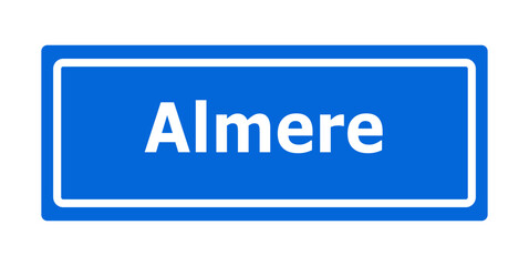 Ortstafel, Almere, Holland