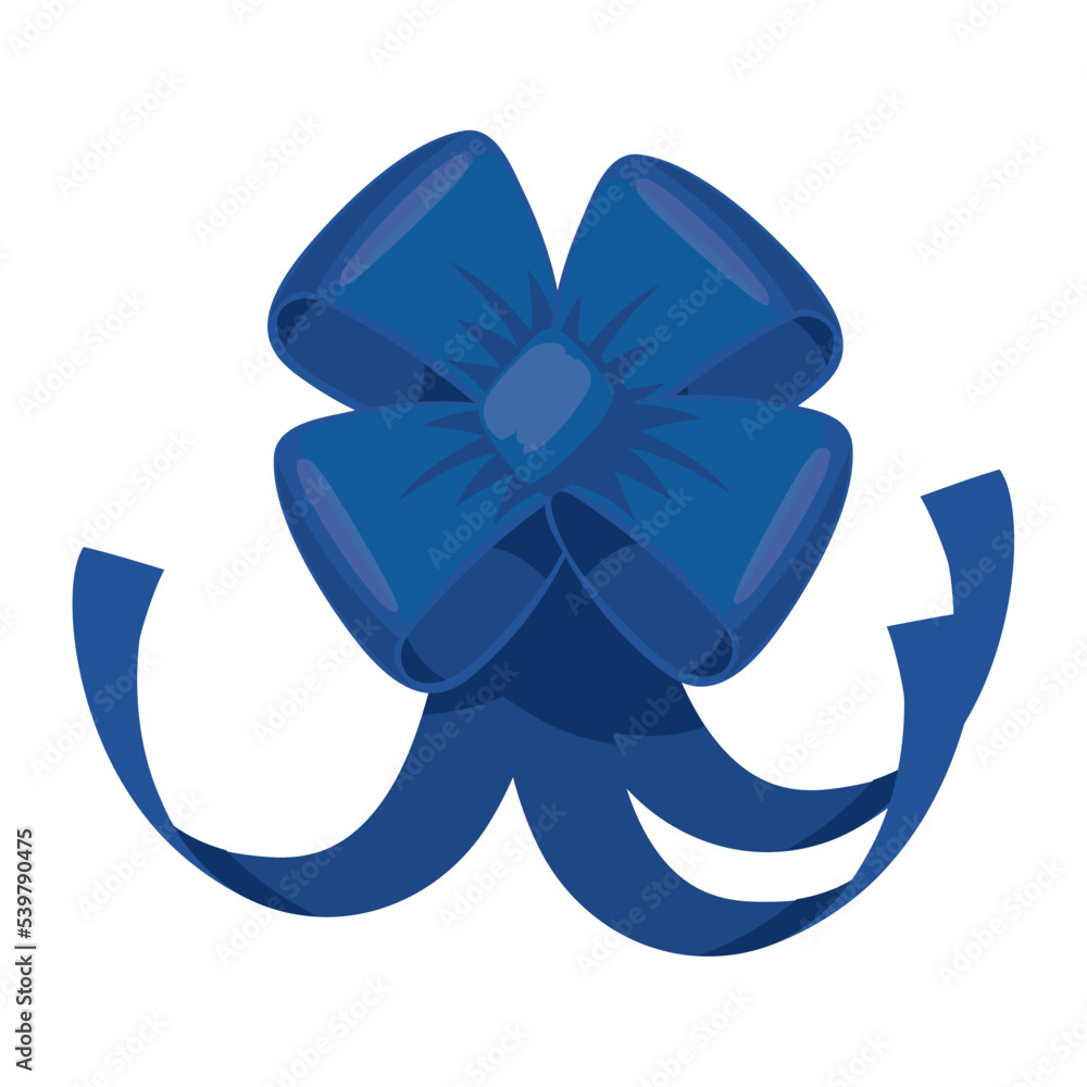 Poster blue bow decoration