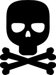 Dead head icon, Packaging Symbol, transparent backgrounds