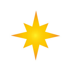 Christmas star icon. Vector graphics