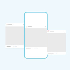 Social media carousel post template