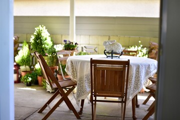 Outdoor Patios Tables and seating