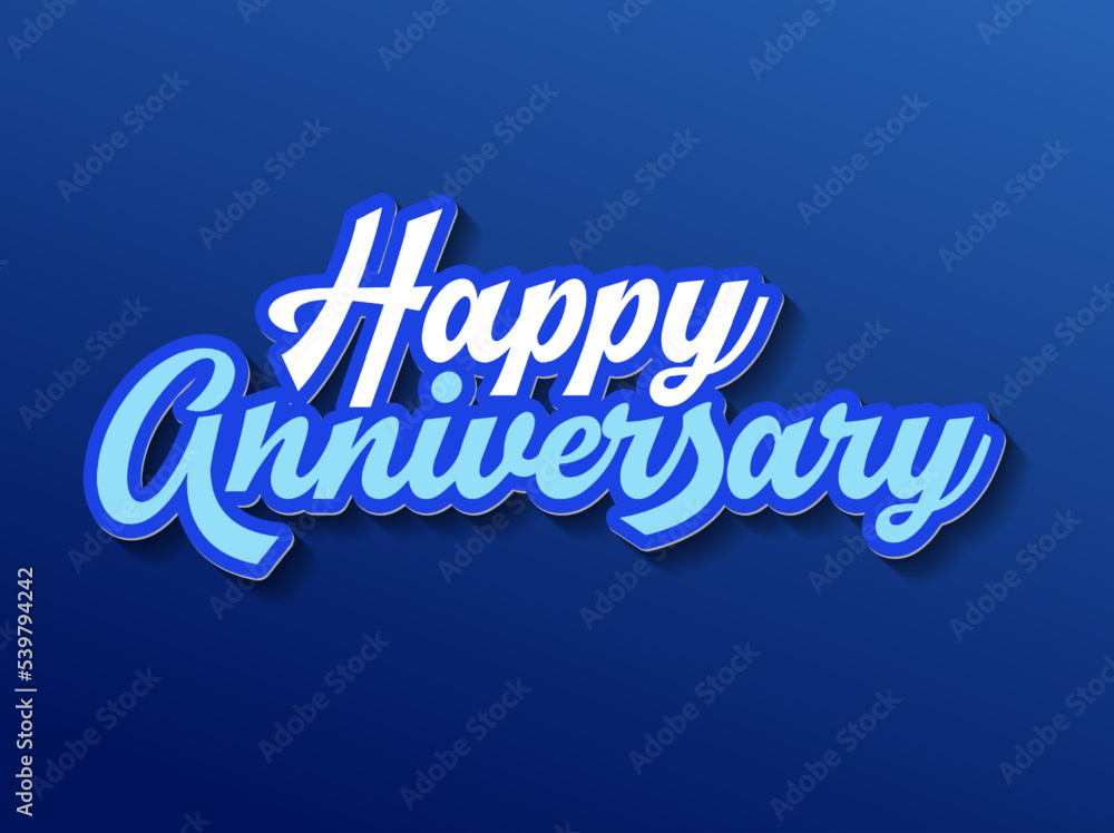 Wall mural Happy Anniversary banner design. anniversary celebration vector