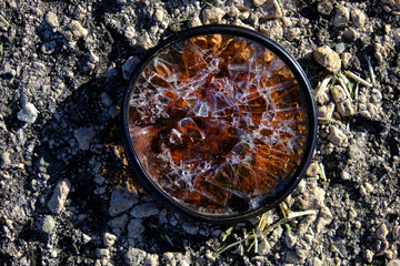 Crushed Shattered Glass Filter Texture with Shadow