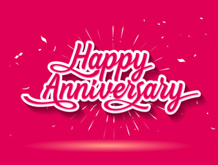 Happy Anniversary banner design. anniversary celebration vector