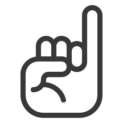 little finger gesture icon