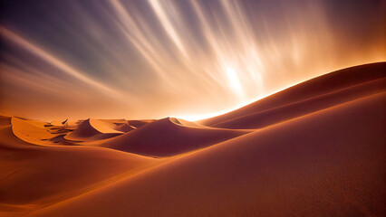 Fototapeta na wymiar Wüste und Sandsturm