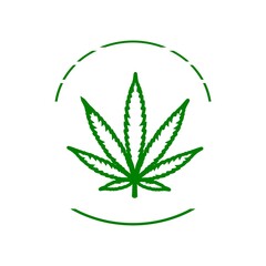 Medicine concept Marijuana cannabis  icon