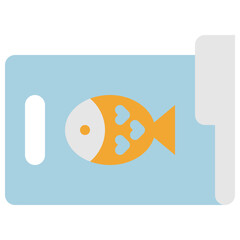 fish cutting board icon