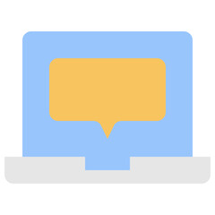 laptop message icon